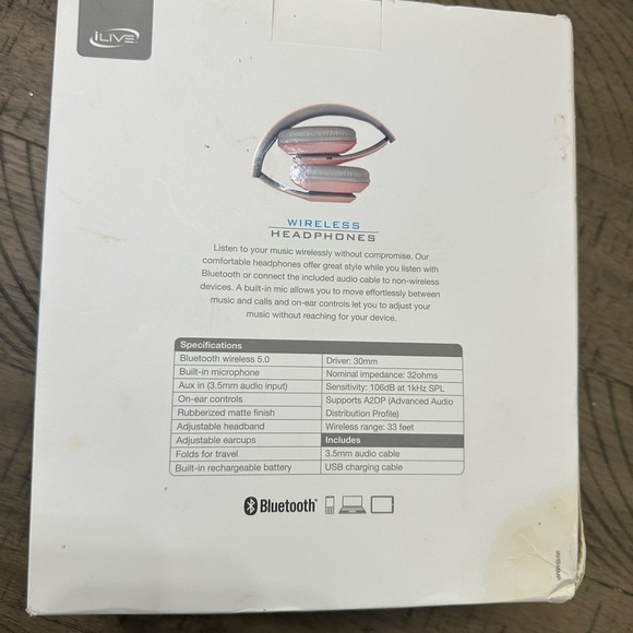 New iLive Wireless Headphones Bluetooth Matte Finish - Picture 6 of 9